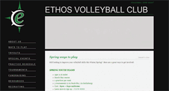 Desktop Screenshot of ethosvolleyball.com