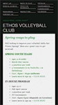 Mobile Screenshot of ethosvolleyball.com